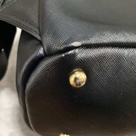 Colorland Black Faux Leather with Bright Red Interior Backpack Medium - Picture 14 of 16